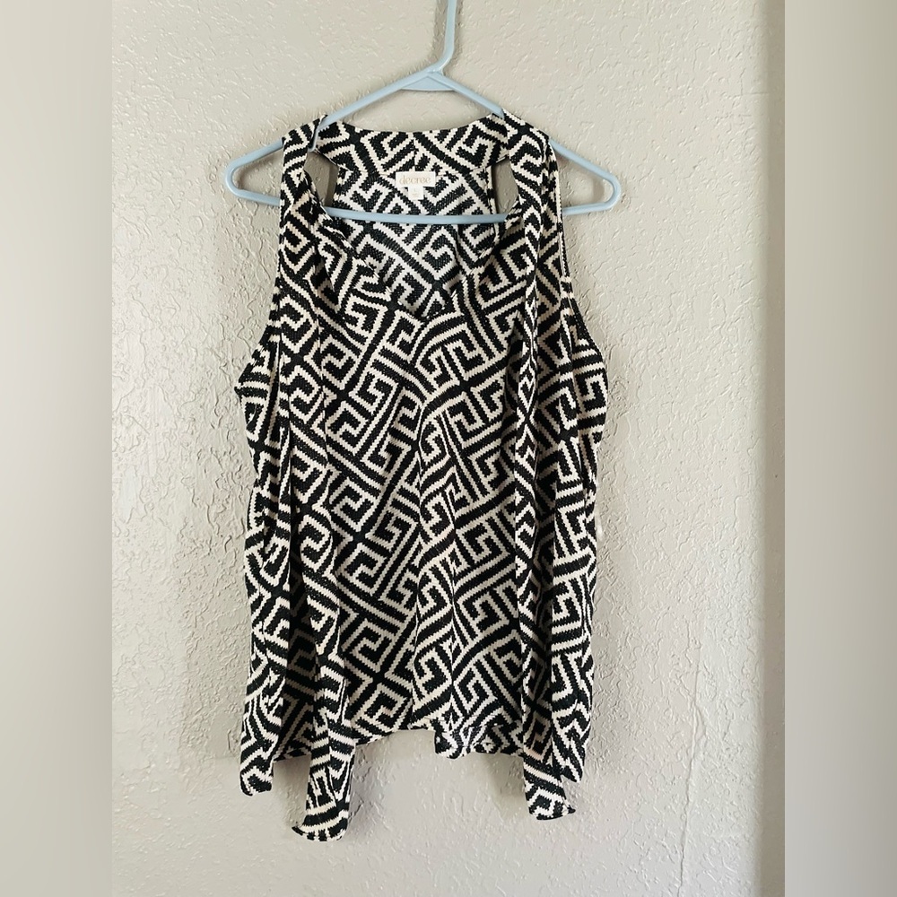 Women’s Decree Sleeveless Blouse Top Size L